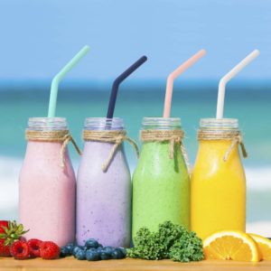 Daugkartiniai Silikoniniai šiaudeliai rinkinys spalvoti zero waste