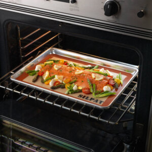 Daugkartinis kepimo kilimėlis popierius kepsniams zuviai darzovem mesai