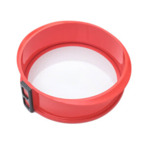 Silikoninė pyragų tortu kepimo forma raudona