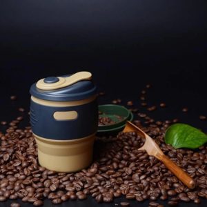 Silikoninis Puodelis Kelionems Ir Laisvalaikiui Kavai