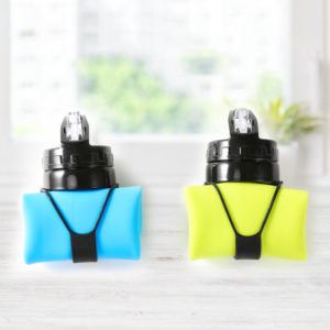 Stilinga sulankstoma silikonine gertuve sportui kelionems spalvos