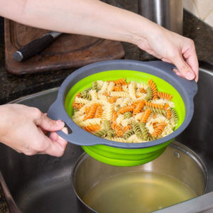 Sulankstomas silikoninis kostuvas kiaurasamtis makaronams